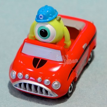 真愛日本 迪士尼 大眼仔 怪獸電力公司 限定 樂園小車 騎乘 敞篷車 Tomica 模型小車 模型車 收藏 擺飾