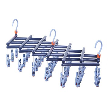 小麥購物 秒收曬衣架 29夾 C337 600g  1個  深海藍