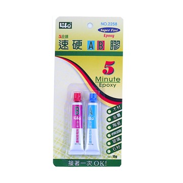 【 徠福 】速硬AB膠 15g / 組 NO.2258