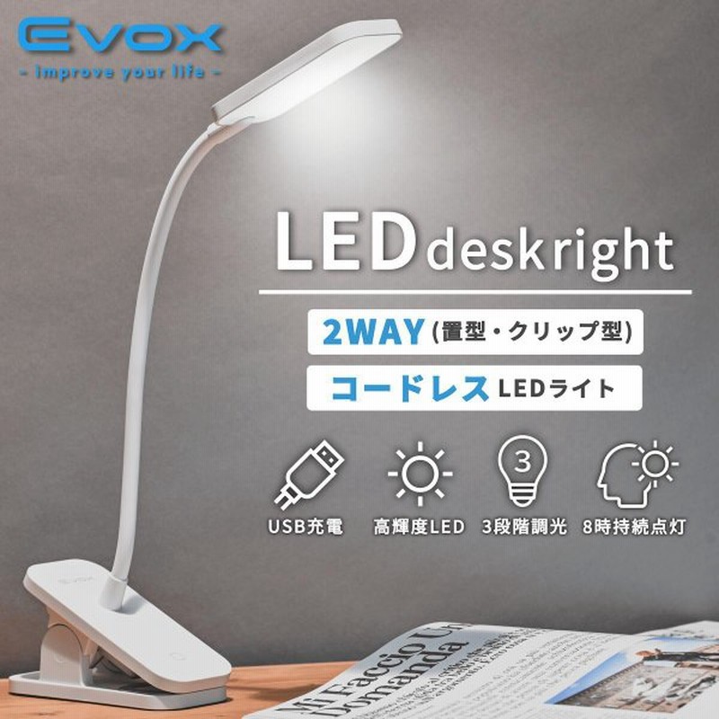 クリップライト Led 充電式 おしゃれ 明るい 電池 デスクスタンド コードレス ブックライト 卓上ライト 3段階調光 Usb充電 スタンドライト デスクライト 読書灯 通販 Lineポイント最大0 5 Get Lineショッピング