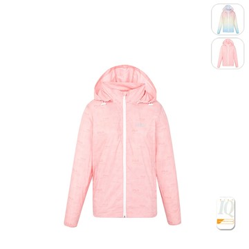 【FILA】女性 抗UV 風衣外套(可收納)-粉色 5JKY-1327-LR