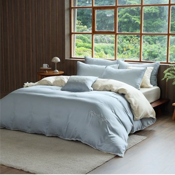 航向好眠 天絲 60支 床包 被套 枕頭套 兩用被套 床單 輕輕蔚藍