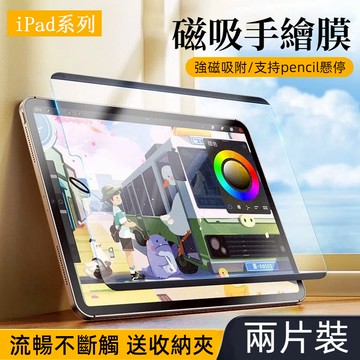 iPad 類紙膜 可拆式磁吸 保護貼 霧面 書寫膜 肯特紙 適用 Air4 Air5 mini 6 10.2 Pro11