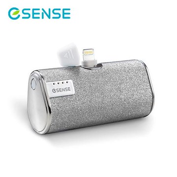 【ESENSE 逸盛】Lightning 口袋行動電源 水鑽銀