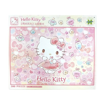 SANRIO 三麗鷗 Hello Kitty閃亮系列 沁甜香水拼圖  白色 + 粉色  300片  1盒