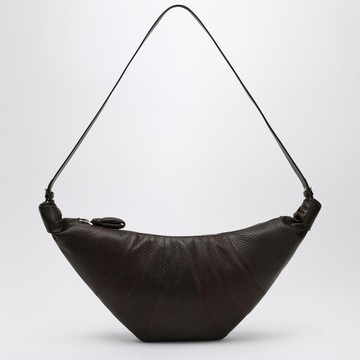 Medium Croissant Bag in Brown Leather