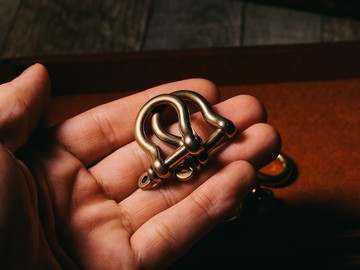 【 五金 】黃銅 馬蹄環 馬蹄扣