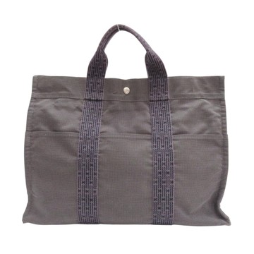 HERMES 愛馬仕 灰色 帆布 Air Line MM 手提包 【二手名牌BRAND OFF】