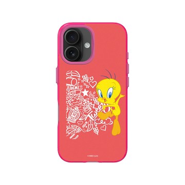 iPhone 16 Clear 粉漾桃 - 樂一通 Looney Tunes - 亂花系列-崔弟