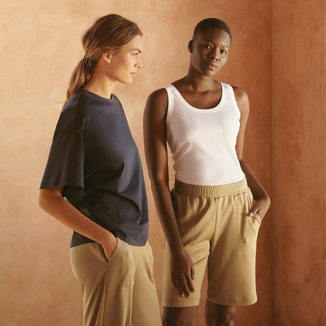 【HANRO】Pure Comfort百慕達短褲XS-M(駝棕)