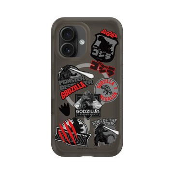 iPhone 16 AirX 本質黑 - 哥吉拉 Godzilla - 經典黑紅怪獸圖鑑