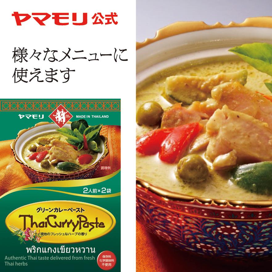 レトルトカレー レトルト食品 お取り寄せグルメカレー ヤマモリ グリーンカレーペースト 1個  グリーンカレー ペースト カレー タイ料理 調味料 常温保存