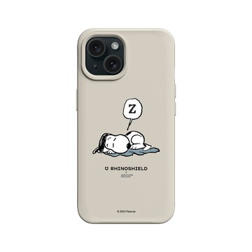 iPhone 15 SolidX 貝殼灰 - 史努比 Snoopy - Snoopy fall asleep