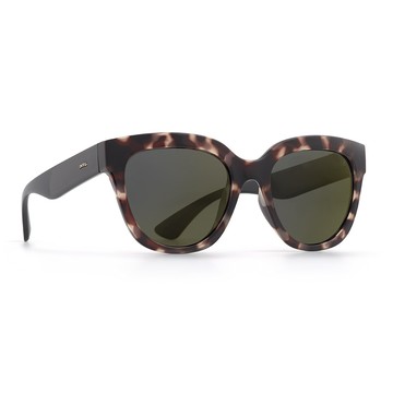 INVU 瑞士明星感水銀黃粗框偏光太陽眼鏡(豹紋黃) T2805B