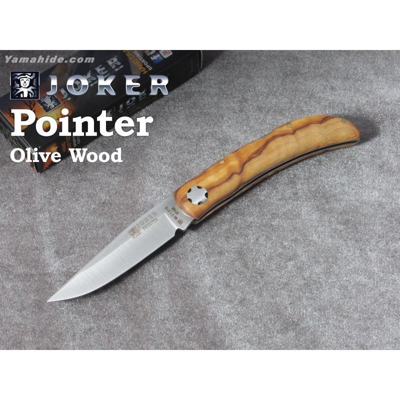 アウトドアナイフ ジョーカー NO67 ポインター オリーブウッド Joker POINTER OLIVE WOOD FOLDING POCKET KNIFE