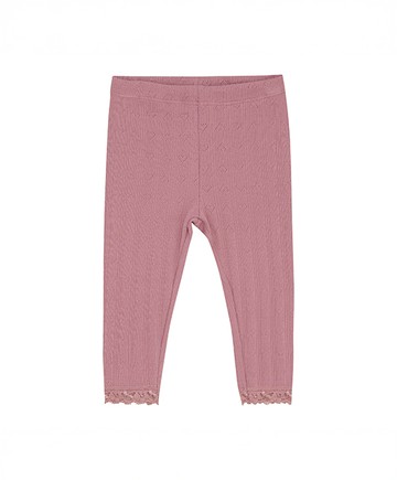 素面粉紫色貼腿長褲74cm