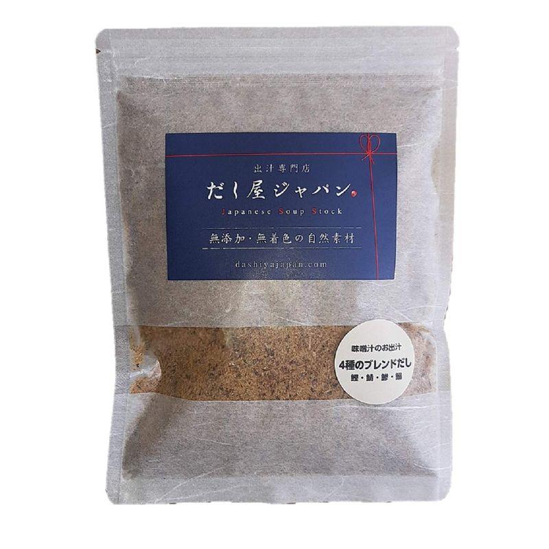 だし屋ジャパン 味噌汁のお出汁 ４種の粉末 さば かつお あじ いわし 無添加 国産 (500g)