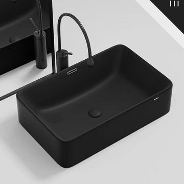 免運 洗臉盆 陶瓷臺上洗手盆單盆衛生間方形帶溢水洗臉盆陽臺臺上盆 家用洗手池 可開發票 全館六折 工廠直銷 新品特價 cysh122201