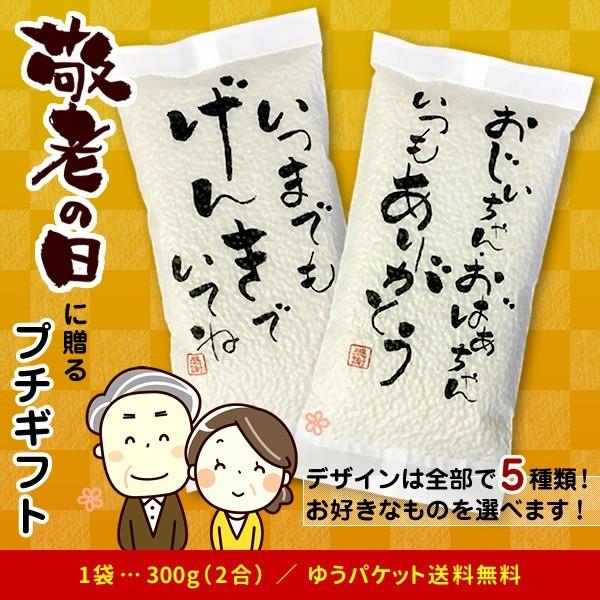 敬老の日 プレゼント お試し ポイント消化 送料無料 ギフト お米 広島県産 コシヒカリ 300g（2合） 健康 米   ※ゆうパケット配送のため日時指定不可