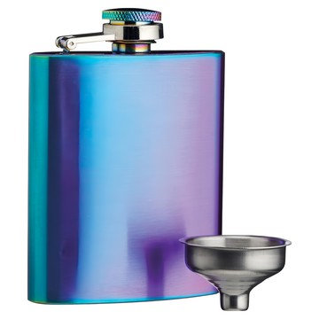 bar craft 漏斗 + 隨行酒壺 100ml  1組  炫彩色