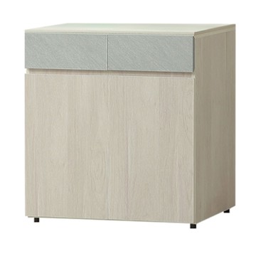 文創集 莫森2.7尺岩板二抽低餐櫃-80x40x82cm免組