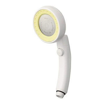 G+居家 加壓省水360度可旋轉蓮蓬頭  1個  粉黃色