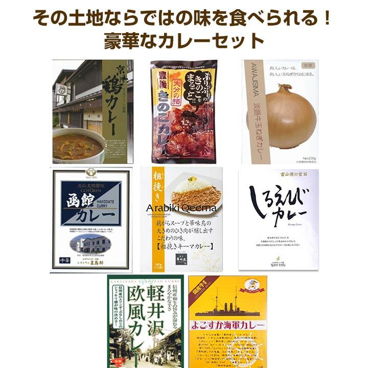 大人のご当地カレーセット8食 和風カレー レトルトカレー ギフト お歳暮ギフト クリスマス 熨斗無料