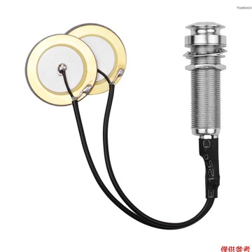 Winn 原聲吉他拾音器粘合劑樂器拾音器迷你換能器帶 1/4 英寸插孔,適用於小提琴曼陀林尤克里裡