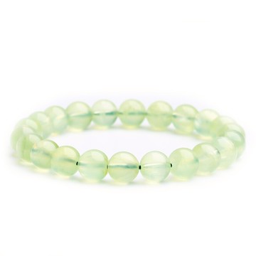 天然水晶葡萄石手鏈冰種手串男女款減壓強熒光清新綠精華液祖母綠