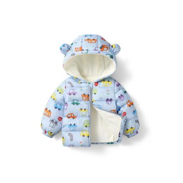 嬰兒羽絨服冬季0一1周2歲3兒童4小男孩棉衣5加絨6個月7女寶寶外套