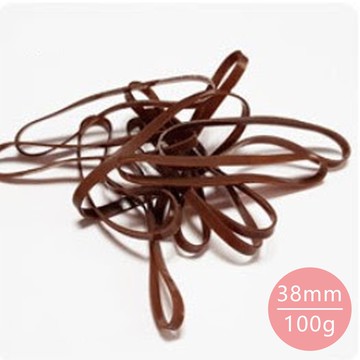 MICCO - 彩色高彈力髮束-兒童/成人用(38mm)-深棕款-100g