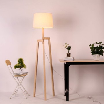 H&R安室家  自然木7字折疊落地燈ZA0082