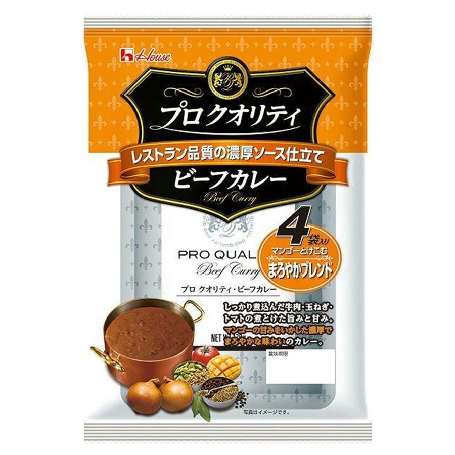 ハウス プロクオリティカレーまろやか 170ｇ×4 680g ★酒類・冷凍食品・冷蔵食品との混載はできません★