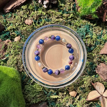 巫術之掌/ 14K包金天然水晶能量手鍊/ 客製禮物