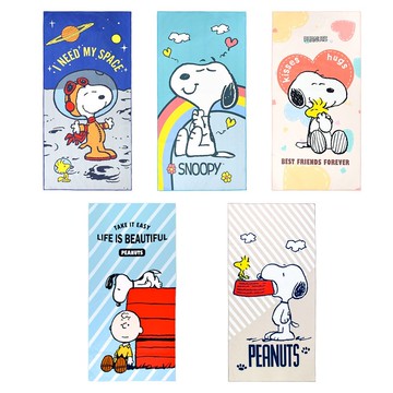 【MORINO】SNOOPY史努比超細纖維印花大浴巾