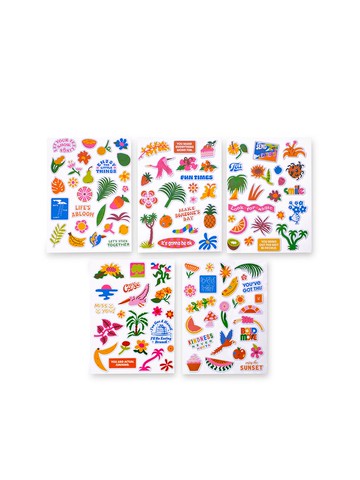 5pc Puffy Stickers