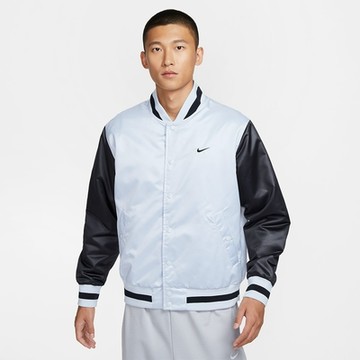 NIKE 外套 男款 夾克 運動立領外套 防潑水 緞面 AS M NK TF RPL SYNFL DNA WVN J 白黑 FZ0663-043