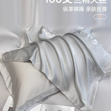 臺灣/🌸枕套 枕頭套 純棉枕套 冰絲夏季天絲枕套一對裝48cmx74cm輕奢高級感家用四季單人真絲枕頭套
