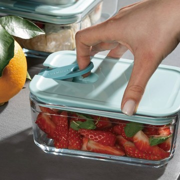 義大利製【OMADA】Pull BOX 易拉保鮮盒組 主廚玻璃系列 - 實用四入組【K1DW58230000000】