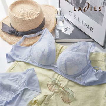 蕾黛絲-透。輕涼無鋼圈真水 B-D罩杯內衣 蝶豆花淺藍