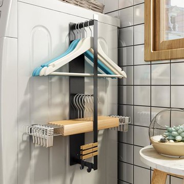 【居家cheaper】多功能磁吸吊掛衣架收納架 毛巾架 抗鏽收納架 吊掛架 洗衣機架 衛浴架 冰箱架