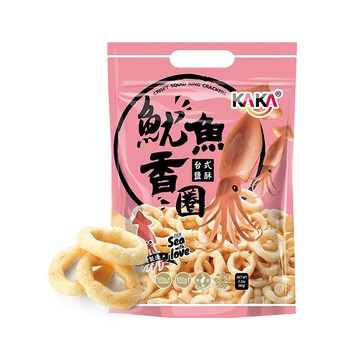 【蝦皮直營】KAKA 魷魚香圈 台式鹽酥 大容量分享包80g 團聚零食 彭湃分享包