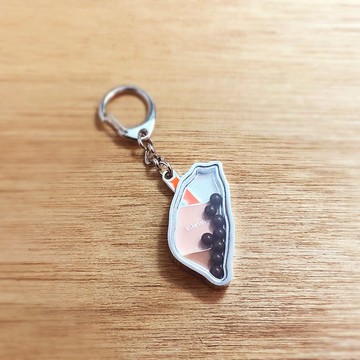 趣玩台灣吊飾－搖搖台灣－茶色