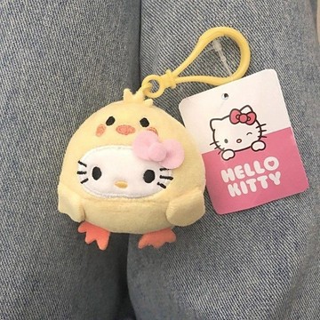 ✨臺灣出貨✨ins可愛 日系hellokitty 掛件 毛絨 包包掛飾 學生卡通 少女心 鑰匙扣 可愛卡通 超萌玩偶