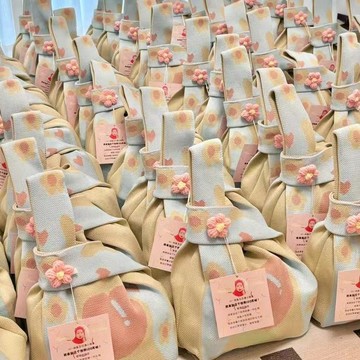 針織包 小紅薯推薦款針織袋 手提包 水桶包 托特包 百搭編織包 兒童包包