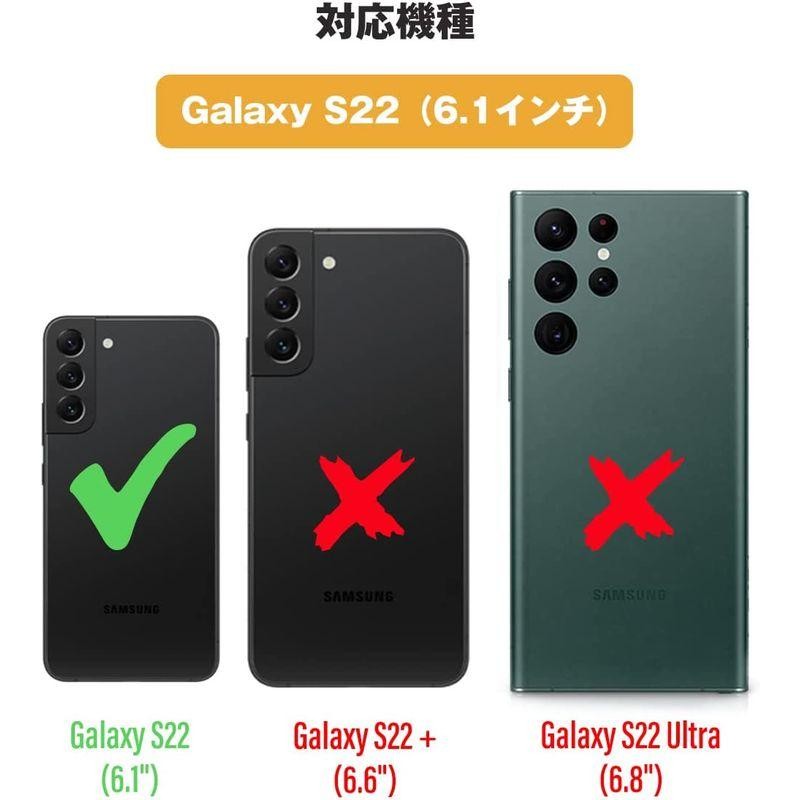 Galaxy S22 ケース クリア リング付き Samsung ギャラクシーS22 / SC