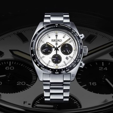 SEIKO 精工 Prospex SPEEDTIMER 太陽能計時熊貓錶 新春換新 送禮首選(SSC961P1/V192-00A0S)_SK045