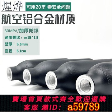 【全網低價 可打統編】高壓氣瓶氣瓶魚缸專用co2瓶加厚防爆登山潛水用氧氣瓶30mpa