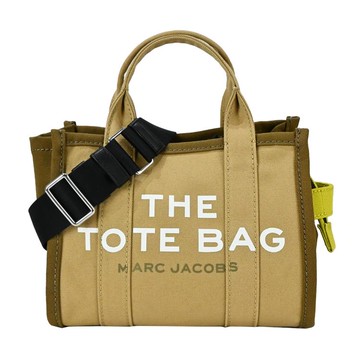 MARC JACOBS THE COLORBLOCK SMALL TOTE 拼色印花帆布兩用托特包-小/棕黃 _廠商直送