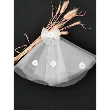 寵物頭紗  婚禮婚紗頭飾 狗狗頭飾 小皇冠頭 紗  小雛菊頭紗